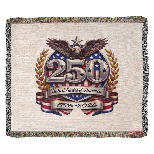 America 250th Anniversary Woven Blanket