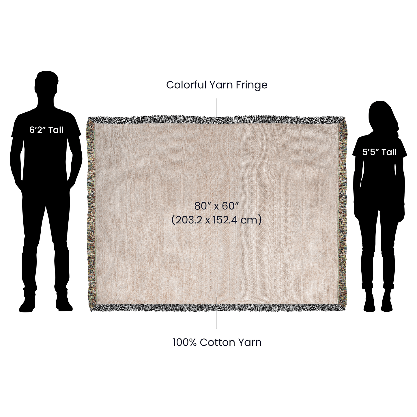 America’s Semiquincentennial Woven Blanket | 100% Cotton Heirloom Throw | Blu Onyx