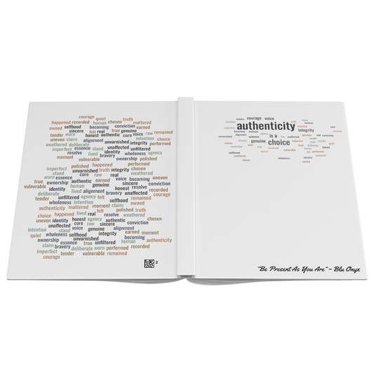 Authenticity Is a Choice – Premium Reflective Hardcover Journal
