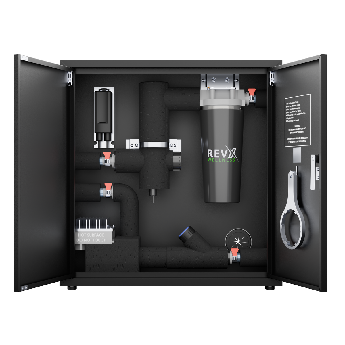 RevX X-FLOW Water Filtration System for Cold Plunges & Ice Baths