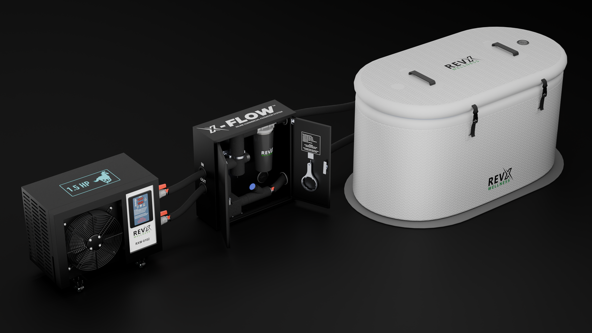 RevX X-FLOW Water Filtration System for Cold Plunges & Ice Baths