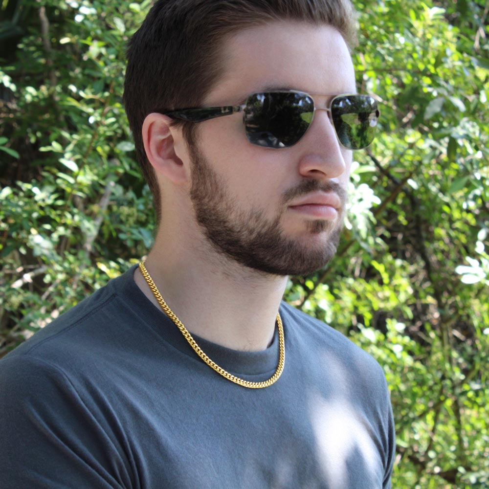 Cuban Link Necklace for Dad | “Steady Hands Strong Heart”