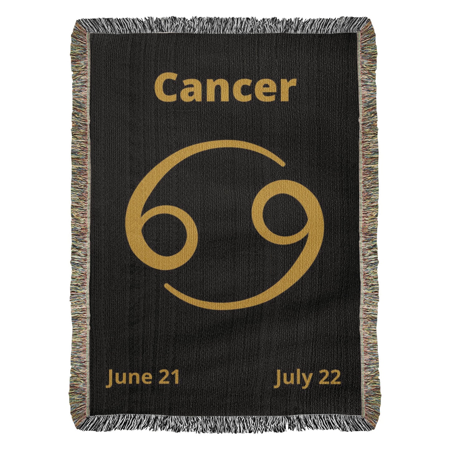 Zodiac Woven Blanket Minimal Astrology
