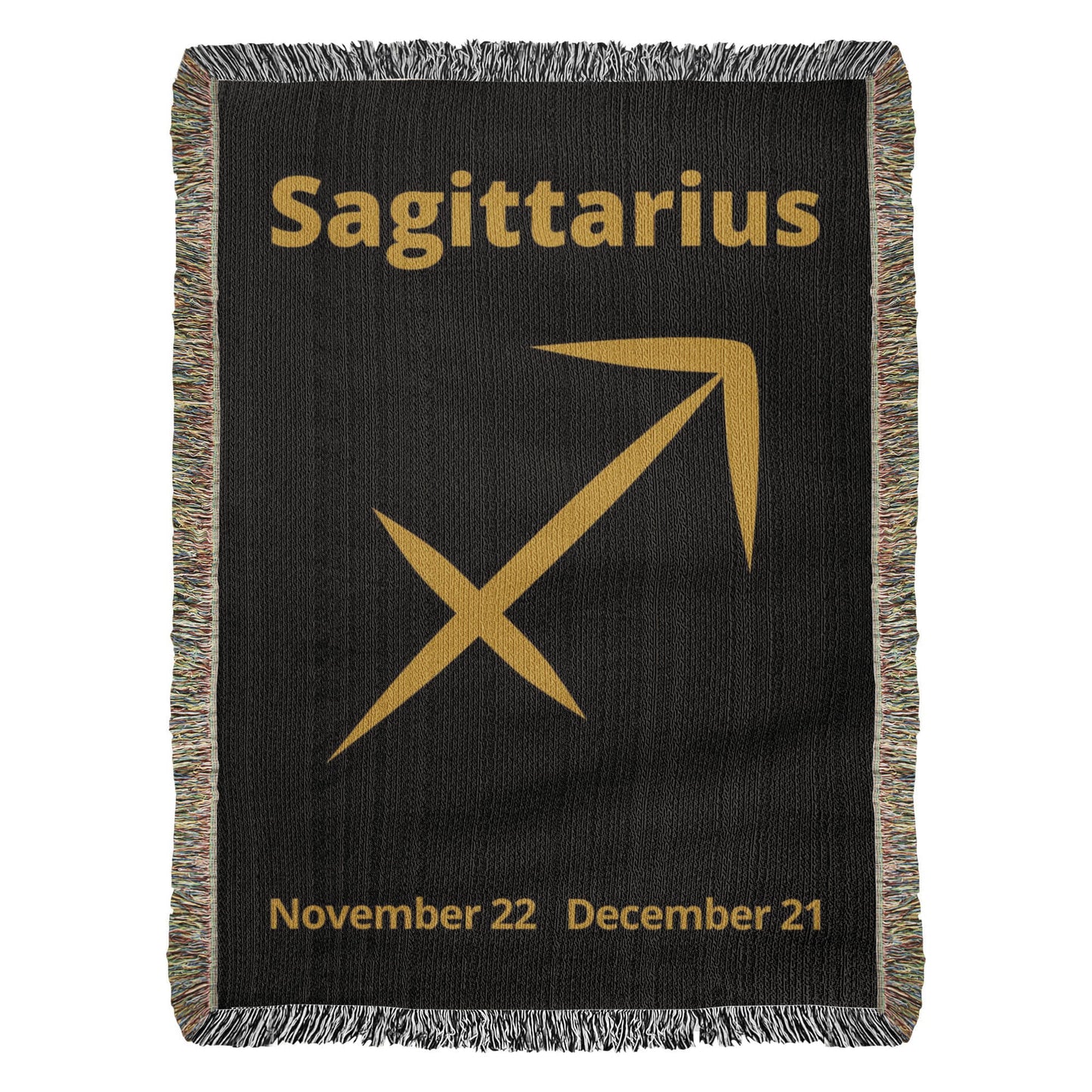 Zodiac Woven Blanket Minimal Astrology