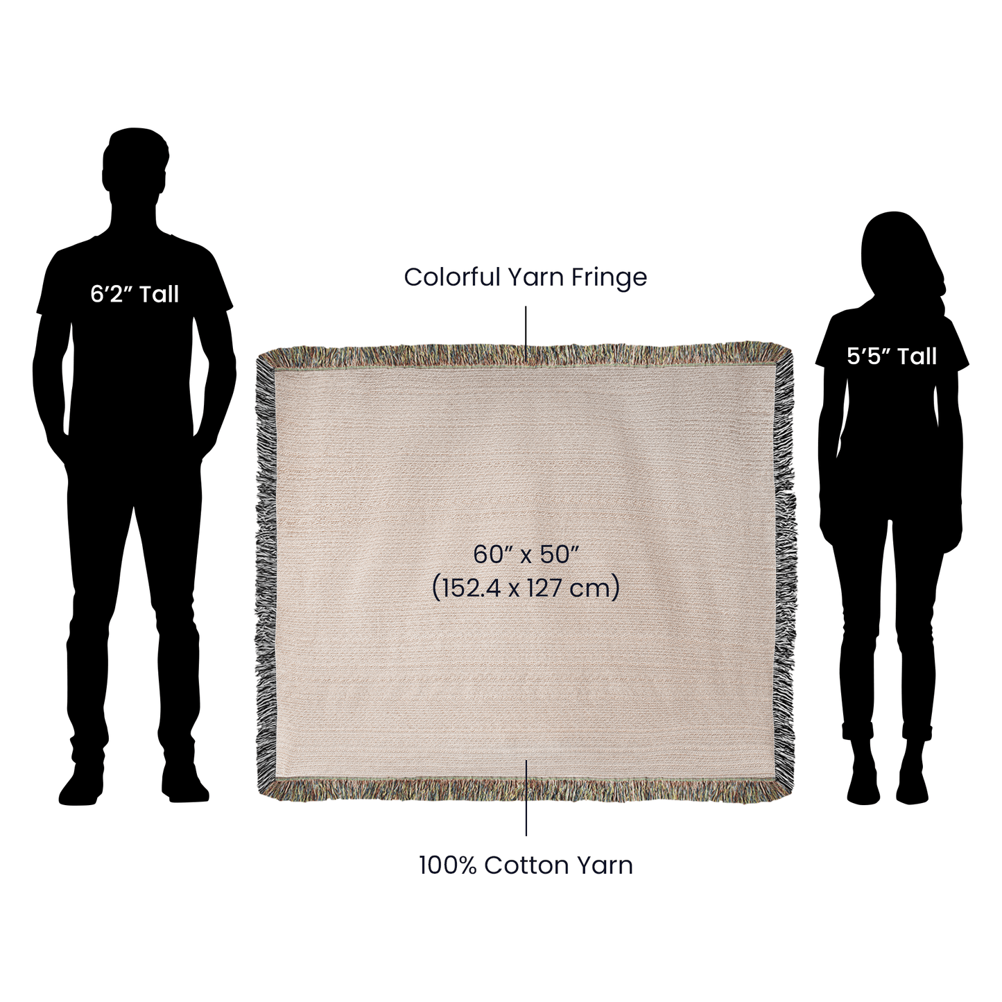 Personalized America 250th Anniversary Woven Blanket