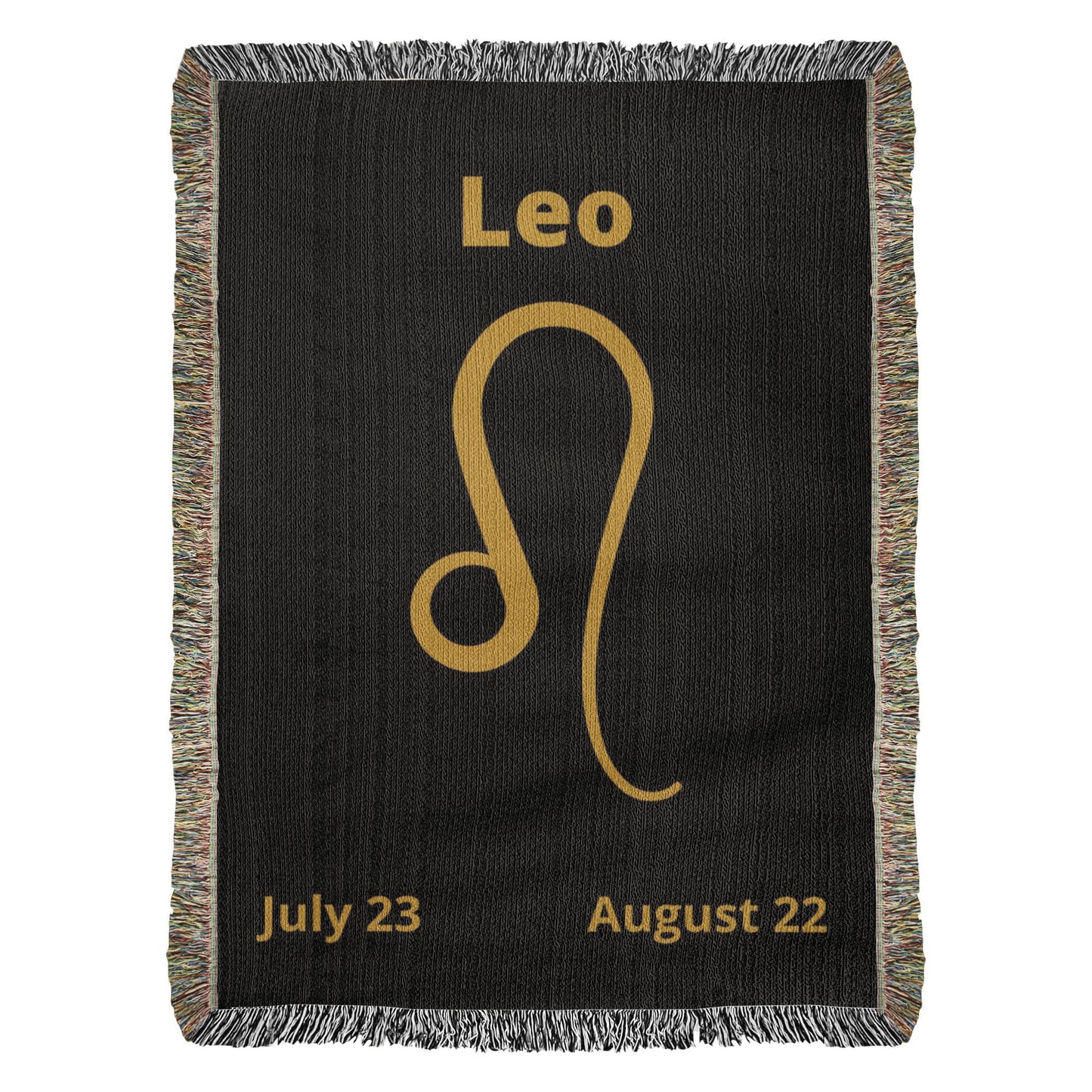 Zodiac Woven Blanket Minimal Astrology