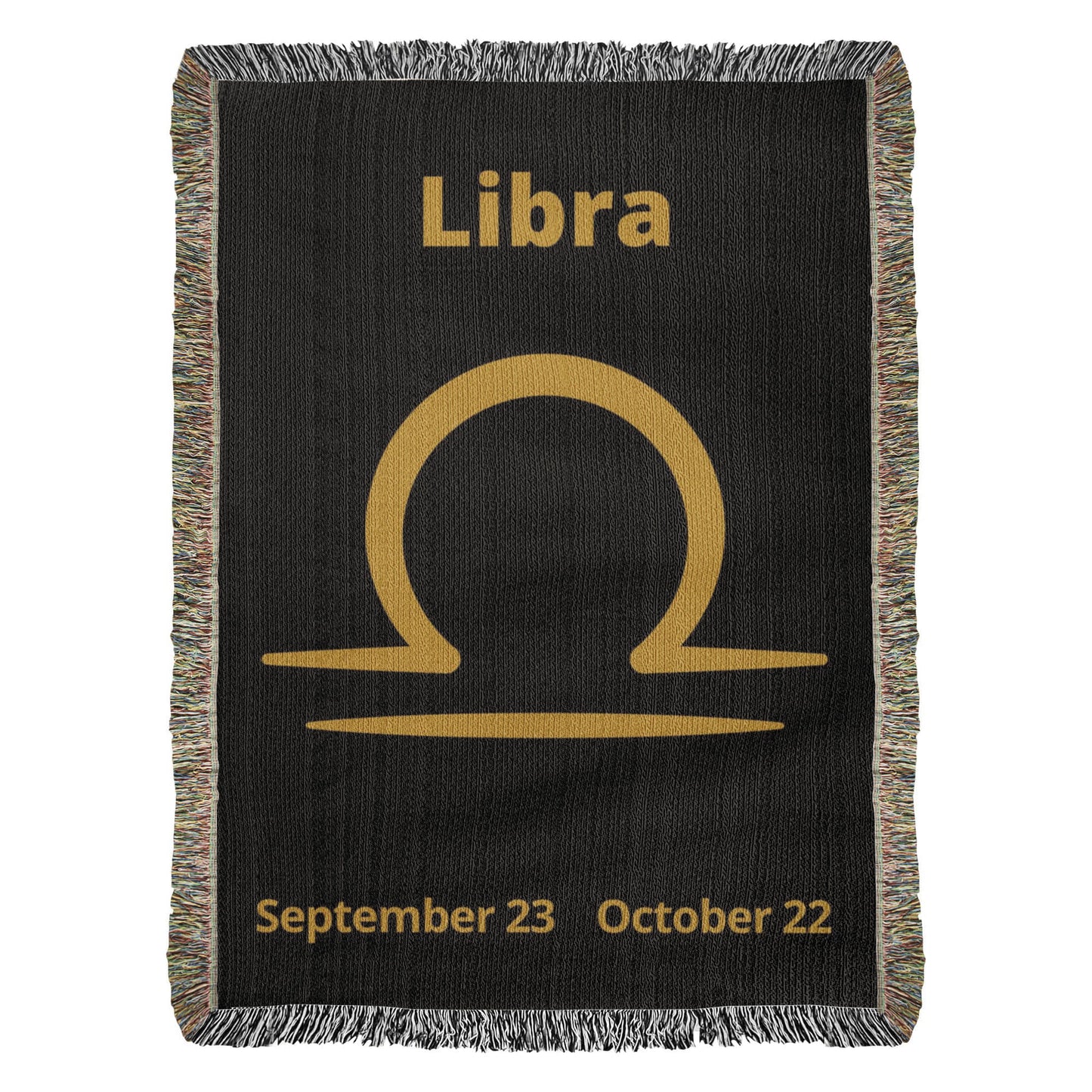 Zodiac Woven Blanket Minimal Astrology