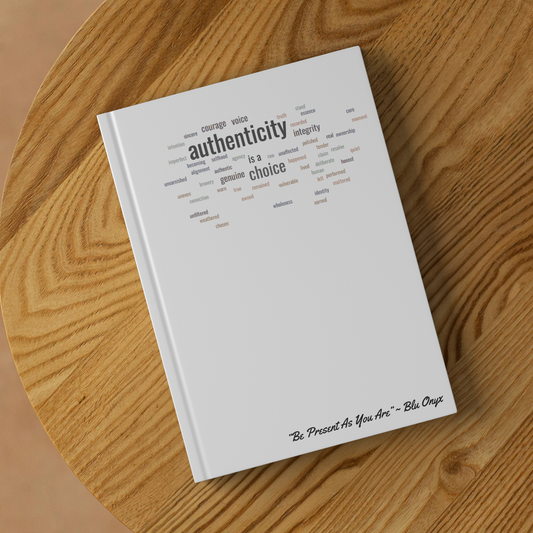 Authenticity Is a Choice – Premium Reflective Hardcover Journal