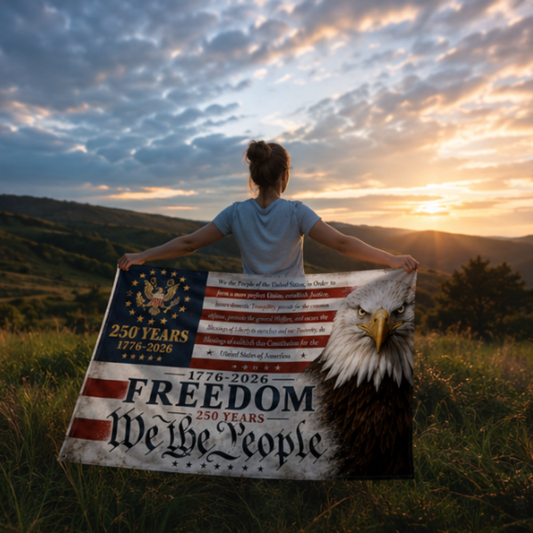 American Flag 1776–2026 250 Years | 3x5 ft Patriotic Double Sided Outdoor Flag