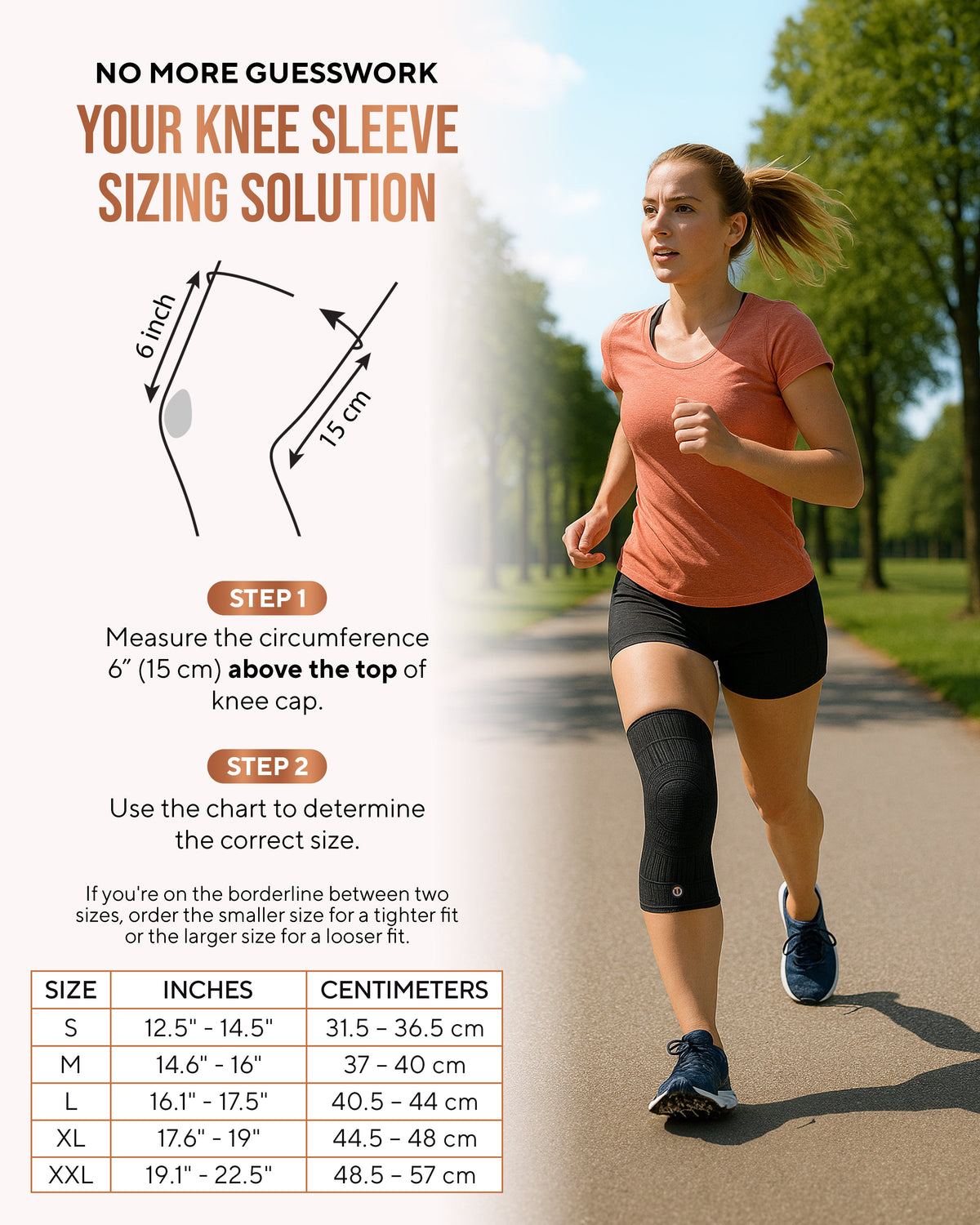 TheraCopper Copper-Infused Recovery Knee Sleeves (2-Pack)