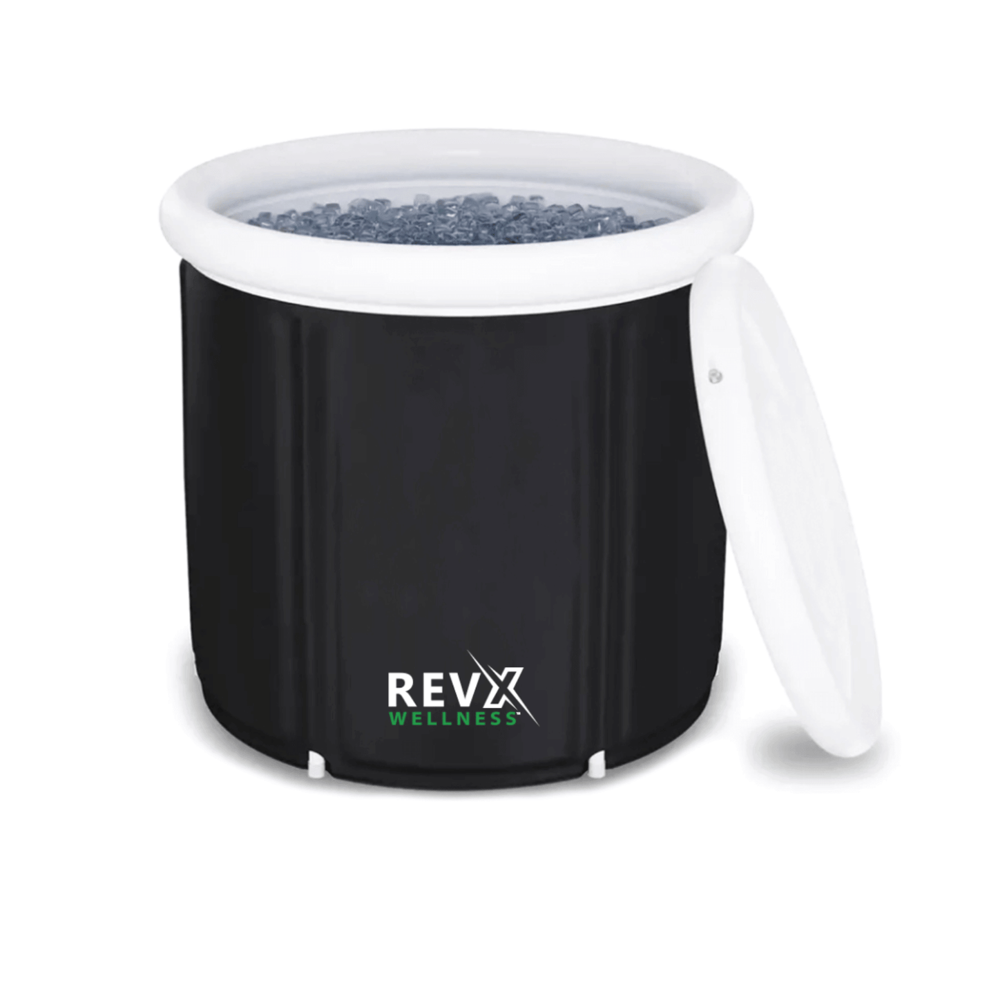 RevX Ice Pod portable cold plunge tub with insulated cover