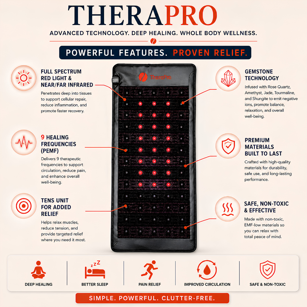 Infrared & Red Light Therapy Recovery Pad - Large