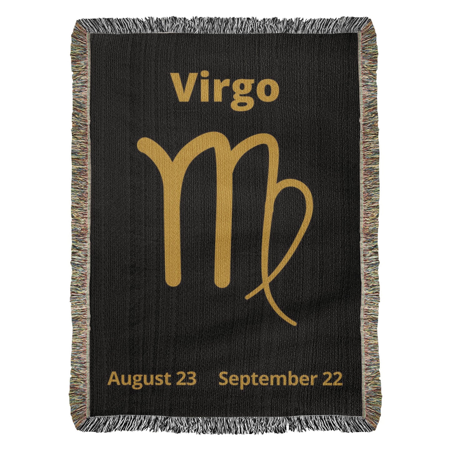 Zodiac Woven Blanket Minimal Astrology