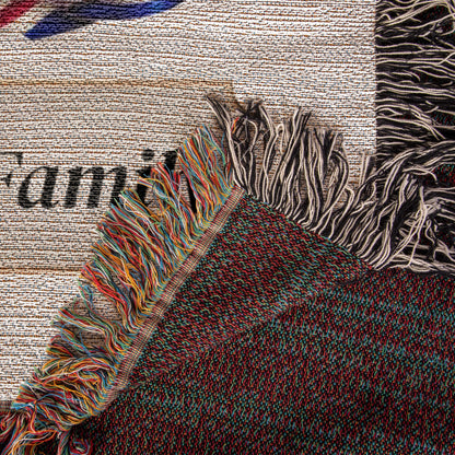 Personalized America 250th Anniversary Woven Blanket