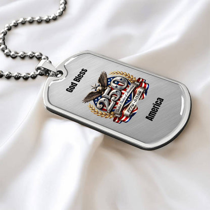 America’s 250th Anniversary Dog Tag Necklace