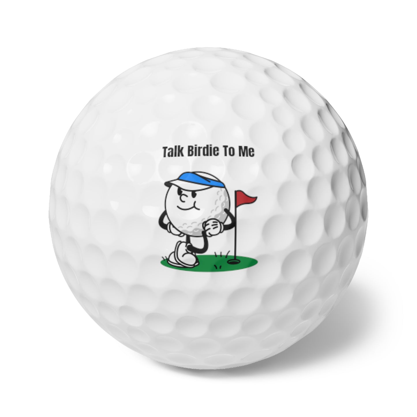 Custom Golf Balls Set (6 Pack) | Printed Golf Ball Gift | Durable Practice & Play Golf Balls | Blu Onyx