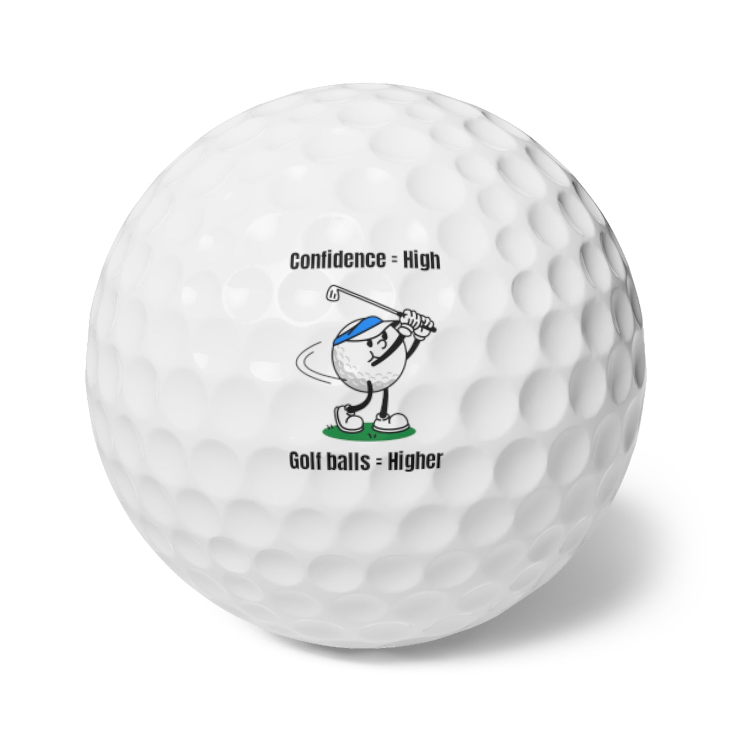 Custom Golf Balls Set (6 Pack) | Printed Golf Ball Gift | Durable Practice & Play Golf Balls | Blu Onyx