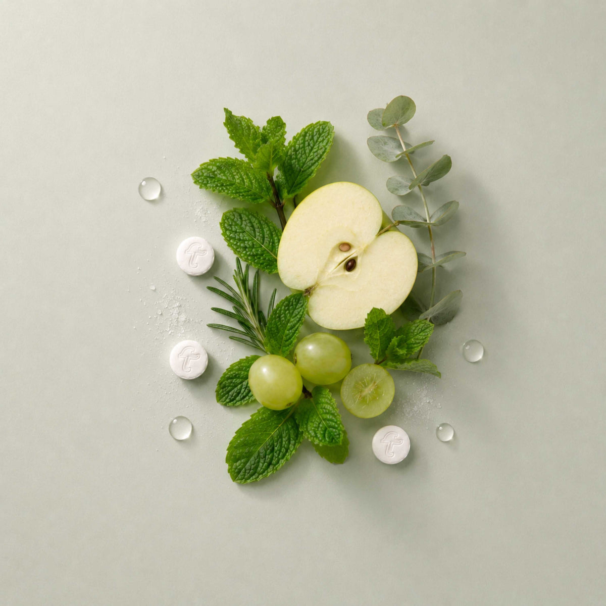 Fluoride-Free Cool Mint Toothpaste Tablets — 1 Month